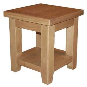 Hampshire Wooden End Table In Oak - UK