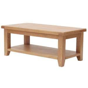 Hampshire Wooden Large Coffee Table In Oak - UK