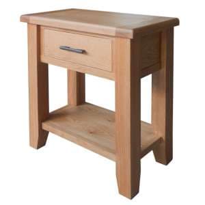 Hampshire Wooden Small Console Table In Oak