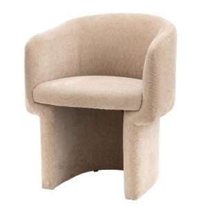 Hannover Fabric Dining Chair In Cream - UK