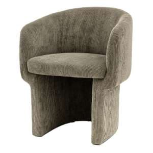 Hannover Fabric Dining Chair In Shitake - UK