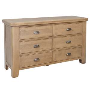 Hants Wooden Chest Of 6 Drawers In Smoked Oak - UK