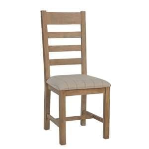 Hants Wooden Dining Chair In Smoked Oak With Natural Seat