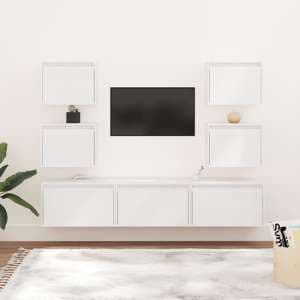 Harlan Solid Pinewood Entertainment Unit In White - UK