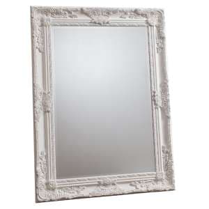 Harris Bevelled Rectangular Wall Mirror In Cream - UK