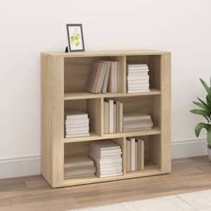 Harris Wooden Bookcase With 6 Shelves In Sonoma Oak