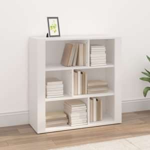 Harris Wooden Bookcase With 6 Shelves In White - UK