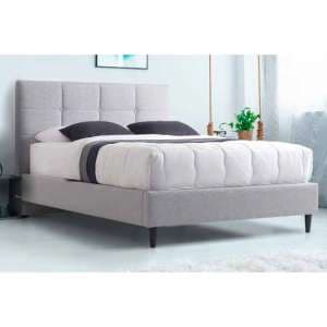 Hazel Fabric Double Bed In Grey - UK