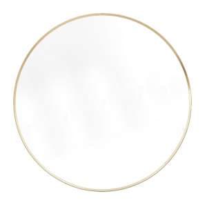 Hasselt Extra Large Wall Mirror Round In Gold Aluminium Frame - UK