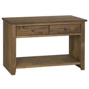 Havanan Wooden Console Table With 2 Drawers In Pine