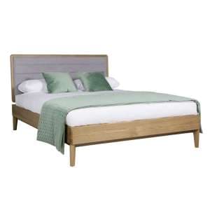 Hazel Wooden Double Bed In Oak Natural - UK