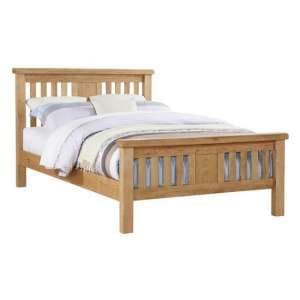Heaton Wooden Double Bed In Oak