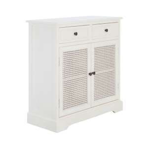 Heritox Wooden Sideboard With 2 Doors 2 Drawers In White - UK