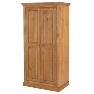 Herndon Wooden Double Door Wardrobe In Lacquered - UK