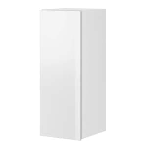 Herrin Storage Cabinet Wall 1 Door In White Glass Fronts
