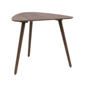 Hervey Wooden Dining Table Small Oval In Smoked Oak - UK