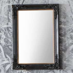 Hickory Rectangular Bevelled Wall Mirror In Antique Black - UK
