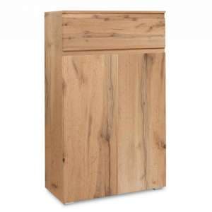 Hilary Modern Wooden Shoe Storage Cabinet In Golden Oak
