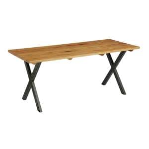 Hinton Large Solid Oak Dining Table In Character Oak - UK