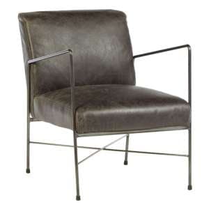 Hoxman Faux Leather Dining Chair In Ebony