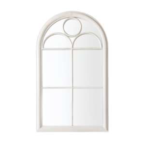 Hurst Arch Design Wall Mirror In White Frame - UK