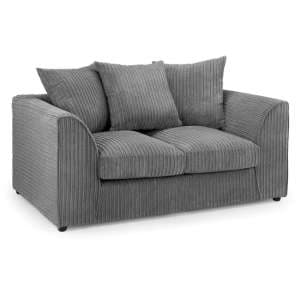 Hyeres Jumbo Fabric 2 Seater Sofa In Grey