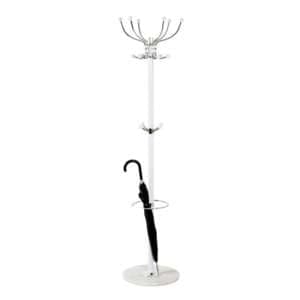 Ibiza Metal Coat Stand With Umbrella Holder In Chrome And Black