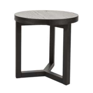 Iden Wooden Lamp Table Round In Wenge
