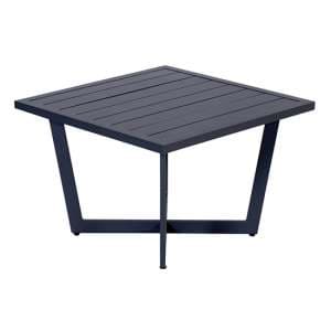 Idriya Aluminium Outdoor Side Table Large In Carbon Black - UK