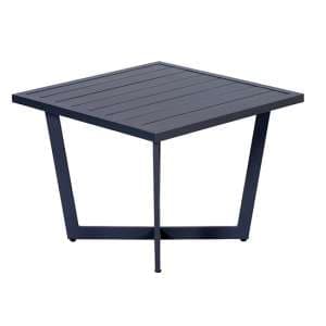 Idriya Aluminium Outdoor Side Table Medium In Carbon Black - UK