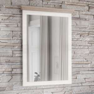 Iloilo Wall Mirror With Nelson Oak And Snowy Oak Wooden Frame - UK