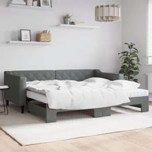 Imperia Fabric Daybed With Guest Bed In Dark Grey - UK