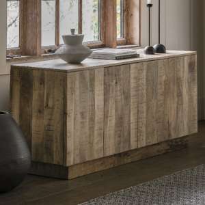 Inca Mango Wood Sidebaord With 4 Doors In Natural - UK