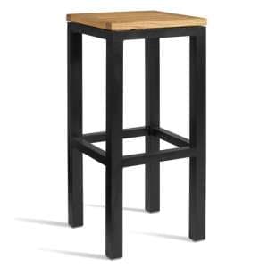 Inchture Wooden High Stool In Natural