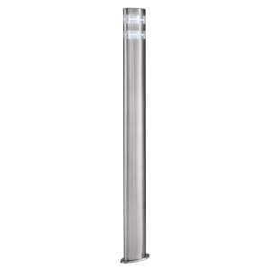 India Large LED 16 Lights Outdoor Post In Satin Silver