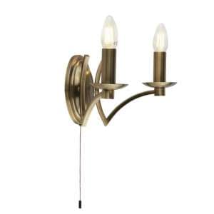 Infinity 2 Lamp Wall Light In Antique Brass - UK