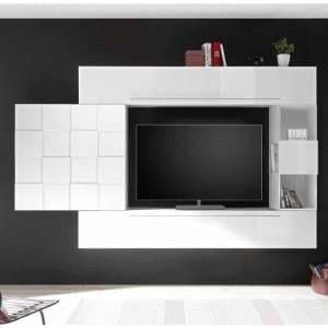 Infra Large Entertainment Unit In White High Gloss