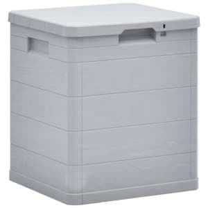 Janya Plastic Garden Storage Box In Light Grey - UK