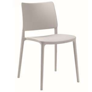 Javes Polypropylene Side Chair In Grey - UK