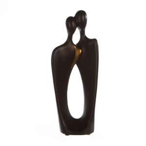 Kadoma Couple Ceramic Design In Sculpture Black And Gold