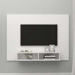 Kalona Wooden Wall Hung Entertainment Unit In White