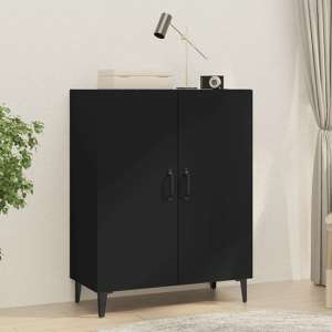 Kaniel Wooden Sideboard With 2 Doors In Black