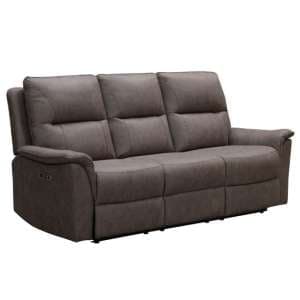 Kasen Fabric 3 Seater Sofa In Truffle - UK