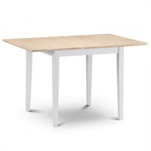 Ranee Wooden Extendable Dining Table In Ivory Off White