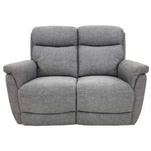 Kavon Polyester Fabric 2 Seater Sofa In Grey - UK