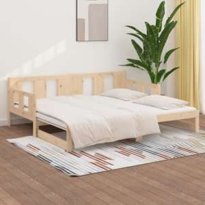 Kayin Pine Wood Pull-Out Single Day Bed In Natural