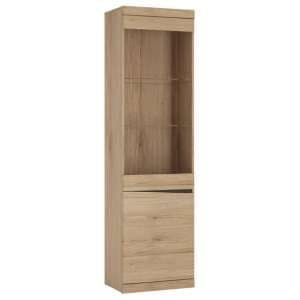 Kenstoga Left Handed 2 Doors Display Cabinet In Grained Oak - UK