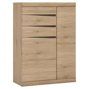 Kenstoga Wooden 2 Doors 3 Drawers Sideboard In Grained Oak - UK