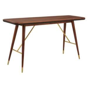 Kentona Wooden Console Table In Dark Walnut