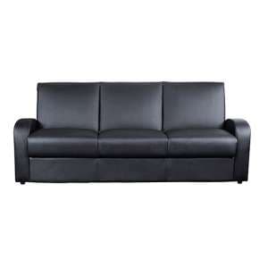 Kailey PU Leather Sofa Bed In Black